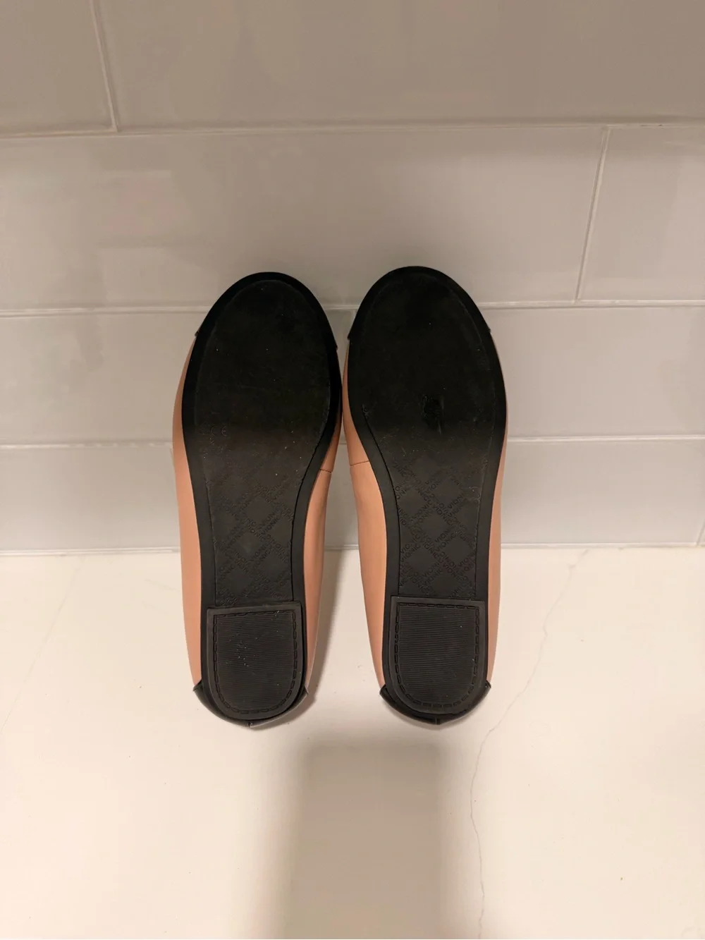 Vionic Women's Spark Minna Ballet flats Leather Shoes Size 8 Dust Pink Black